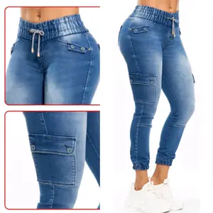 Women's Colombian Jogger Type Jean E-0643 for Casual Comfort - Womenswear
