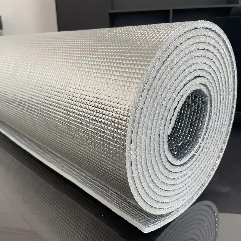 Double-Sided Aluminum Film Insulation Tape, Heat-Resistant Sunscreen Curtain, Roof Window Balcony Insulation Material, Pearl Finish, Outdoor