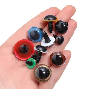 50set 8-20mm Plastic Black Plush Safety Eyes for Toys Amigurumi Diy Crafts Funny Toy Eyes Animal Gifts Decoration Accessorie