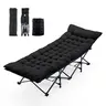 Oversized Camping Cot for Adults, Heavy Duty Foldable Bed with Removable All-Season Mattress, Sturdy Steel Frame Supports up to 500 lbs, Collapsible