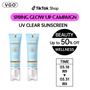 VGO Buy One Get One Free VGO Moisturizing Reflected Ultraviolet Sun Cream SPF 50/PA+++ 48g Facial Skincare Sunscreen Makeup -B2