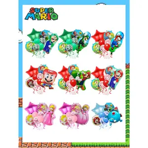 1 set of 8 pcs super cartoon character paper card balloon-shaped decorations, which can be freely combined with the event background decorations. Create the best festive party atmosphere for your friends.