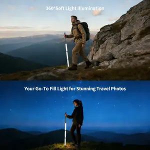 Glow-in-the-Dark Hiking Poles| Lightweight Aluminum Walking Sticks for Camping & Trails