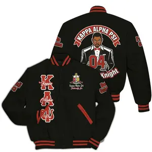 ΚΑΨ Custom Chapter Varsity Jacket, Personalized Black Kappa Suit Gentle Men 1911 Fraternity Letterman, Unique Crimson Diamond Gift, Premium Nupe Apparel