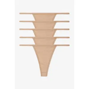 43013-5PK - 5 Pack Baby Rib Thong