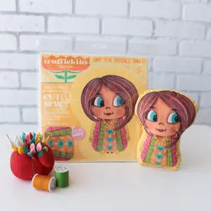 DIY Plushie Sewing Kit Trufflekins Doll Craft Kit for Beginners and Creative Adults