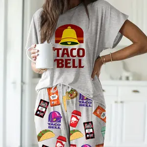 Fast Food Casual Pajama Set For Women - SHESHOW