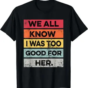 Men's Pure Cotton Funny Divorce Party Divorced T-shirt Humorous Graphic Tee for Divorce Celebration and Light Hearted Style