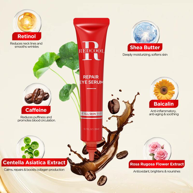 loreal revitalift triple Redcool Caffeine Eye Serum for Dark Circles & Puffiness - Anti-Wrinkle, Firming & Smooths Fine Lines - Retinol Under Eye Serum Treatment  power  eye  cream
