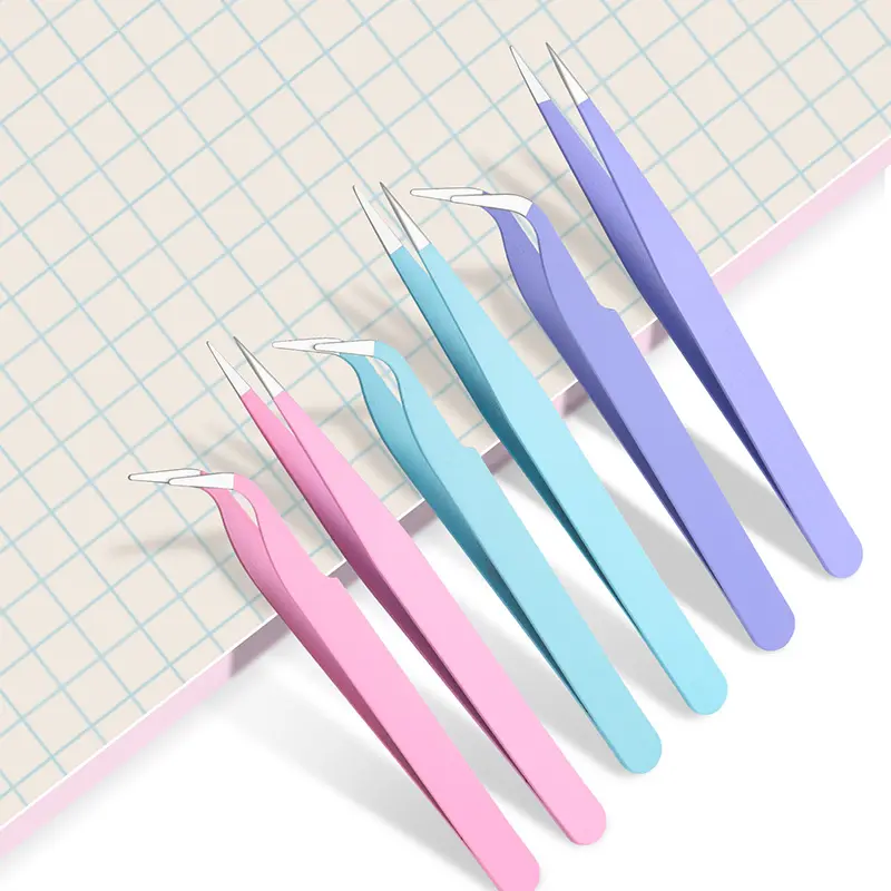 Multifunctional 2Pcs Stainless Steel Tweezers Set, Tweezers for Crafting, Creative Macaron Clips for DIY Scrapbooking, New Handheld Tools for Craft Lovers