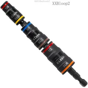 Tools 32933 Impact Driver, SAE 7-in-1 Impact Rated Socket Set, 3 Flip Sockets with 6 Hex Driver Sizes and 1/4-Inch Bit Holder, 5-Inch ShaftXXBloop210XXAllDayGoods7