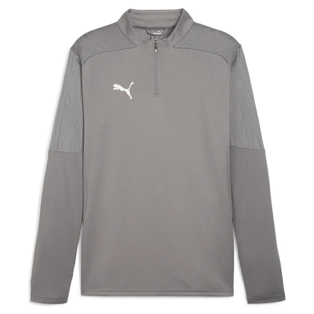 PUMA Mens Teamfinal Quarter Zip Jacket Athletic Outerwear Casual - Grey PUMA Mens Teamfinal Quarter Zip Jacket Athletic Outerwear Casual - Grey