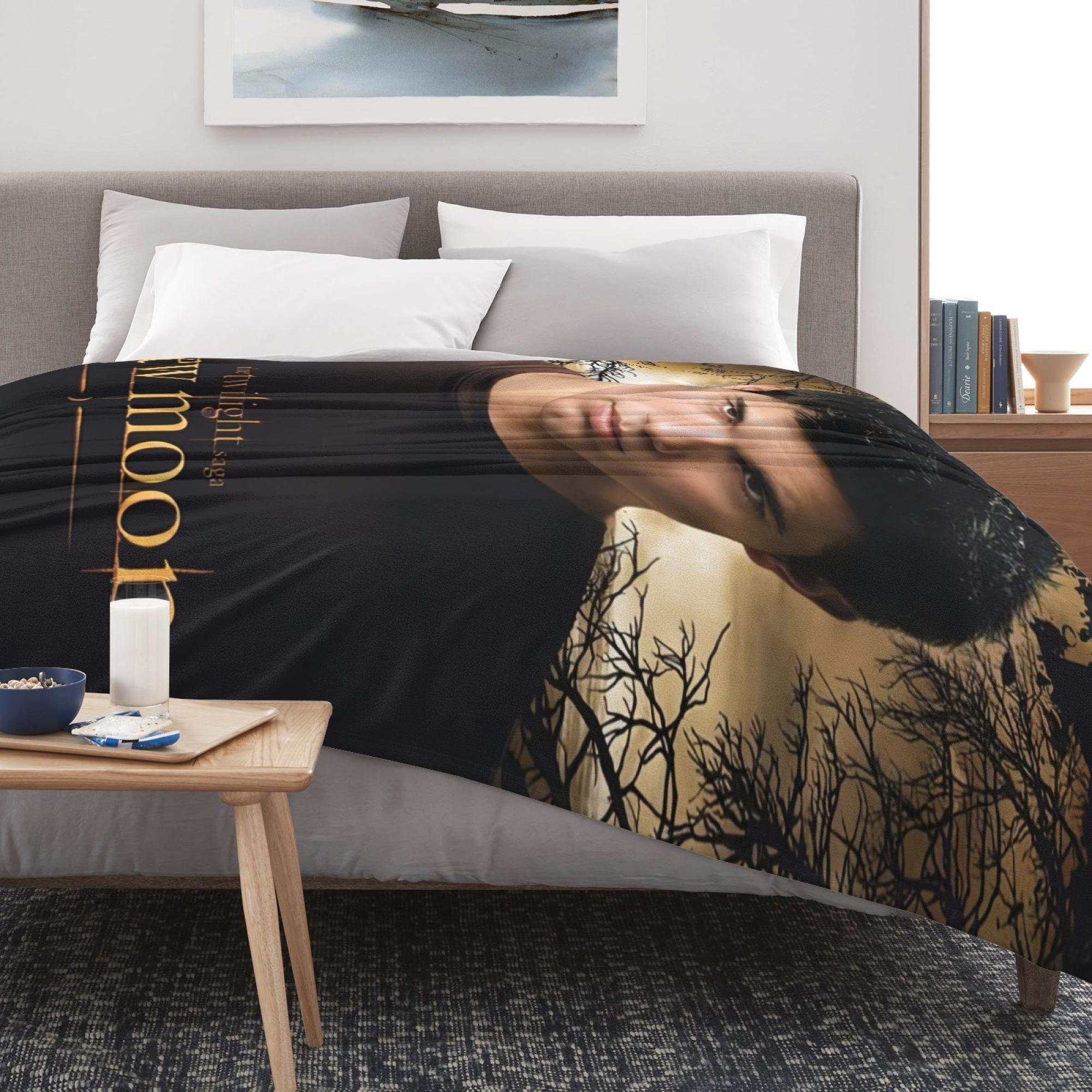 Viral Twilight New Moon Blanket - Ultra-Plush Throw With Jacob Black Poster Art30x40 40x50 50x60 60x80inch Viral Twilight New Moon Blanket - Ultra-Plush Throw With Jacob Black Poster Art30x40 40x50 50x60 60x80inch