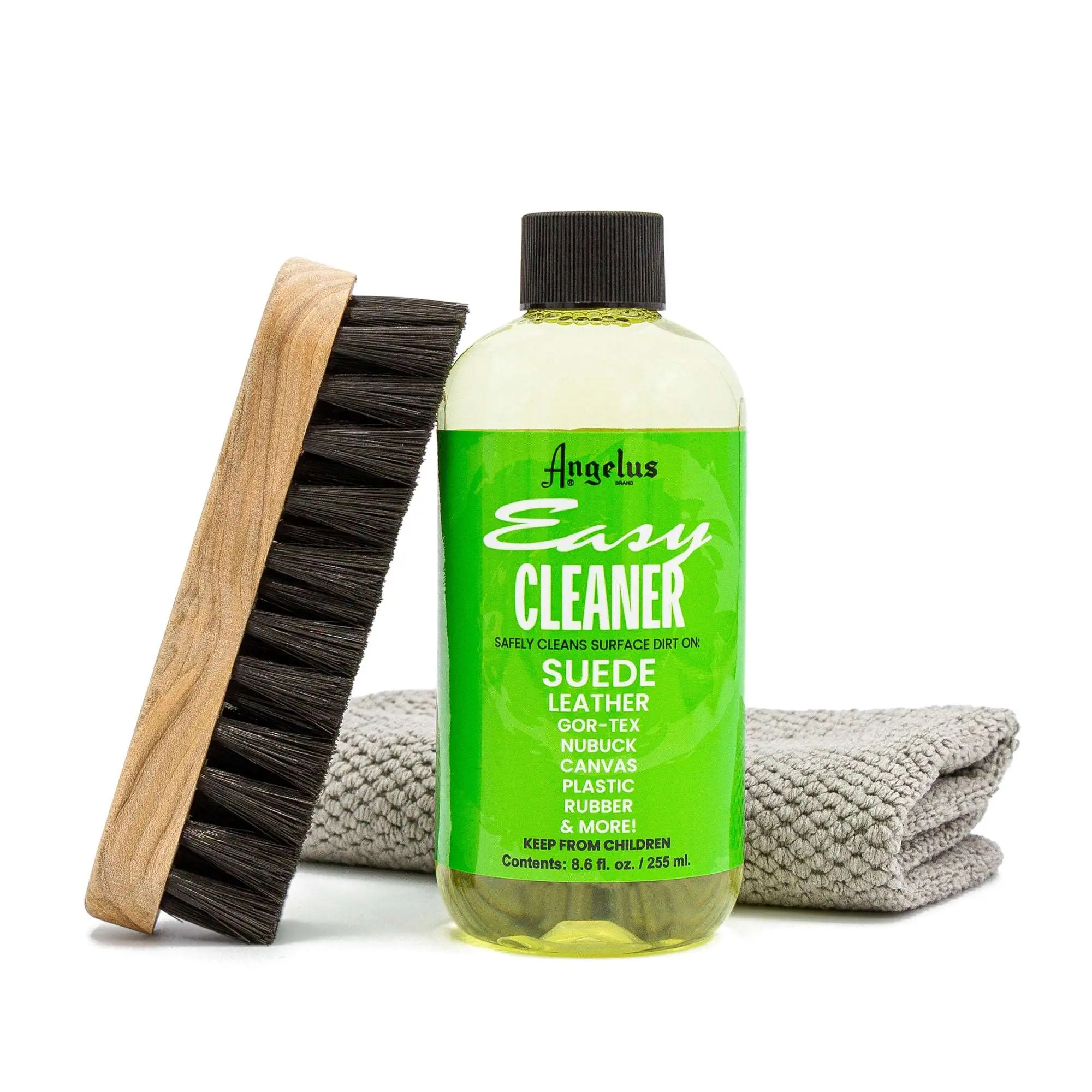 Angelus Easy Cleaner Kit - Premium Sneaker Cleaning Kit with Suede Brush for Leather, Nubuck & More Footwear Surfaces
