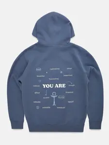 Encourage Hoodie - Vintage Blue
