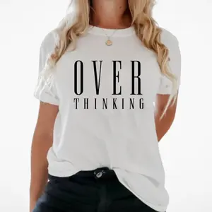Over Thinking Tshirt, Summer Tees Women