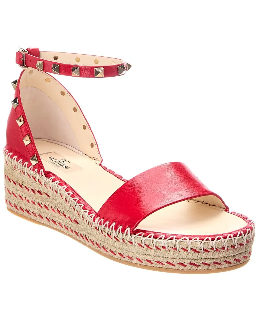 Valentino Rockstud Leather Sandal