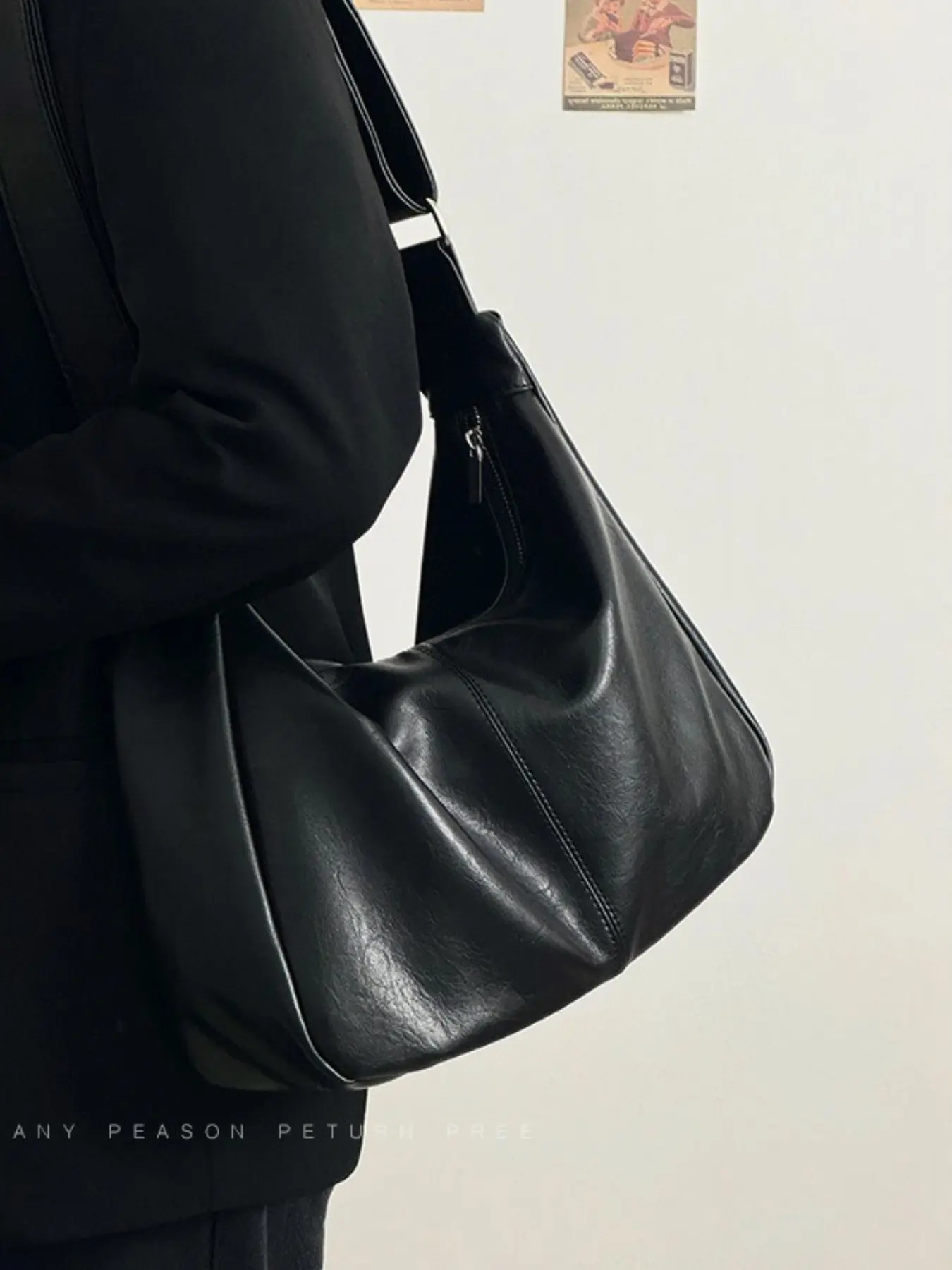 Women's Maillard Style Vintage Crossbody Bag | Large Capacity PU Leather Commuter Bag | Casual Fashion Shoulder Tote Bag for Work Daily Errands All Season Outfits for Ladies