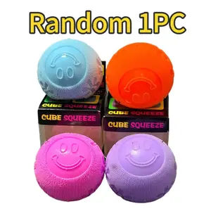 Fuzz Ball Squishy Stress Ball，Fuzzball Squishy,Soft Fidget Toy for Anxiety Relief, Sensory Squishy Ball Calming Tactile Grip for Soft Stress Relief Ball for Kids and Adults