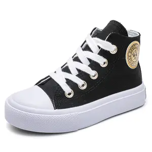 OPOEE Boys & Girls High Top zipper Kids' Espadrcanvas Shoes Back-to-School Season Little White Shoes Teen Classic Kids' Sneakers Tennis Shoes Baby Skate Shoes