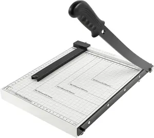 Guillotine Paper Cutter and Trimmer with Various Cut Length, Multi Sheet Capacity, Heavy Duty Blade for Photo Craft Cardstock, Large Paper Cutter for Home or Office