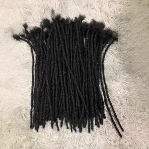 A set of five Real Human Hair Dreadlocks Hand Crocheting Hair Extension Pure Human Hair Dreadlocks Dream Locs African Reggae Dreadlocks