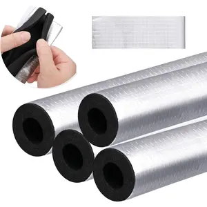4 count Self-Adhesive Pipe Wrap  Tube for Winter & Irrigation, Sprinkler, Spigot, Water Heater Pipes (1.3 Ft x 1 in)