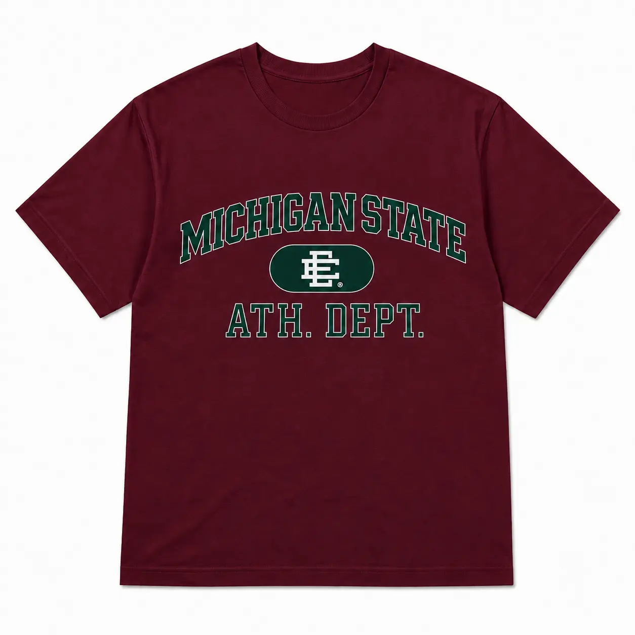 EE Vintage College Athletic Graphic T Shirt Varsity Style Unisex Campus Sports Tee Retro Streetwear Top