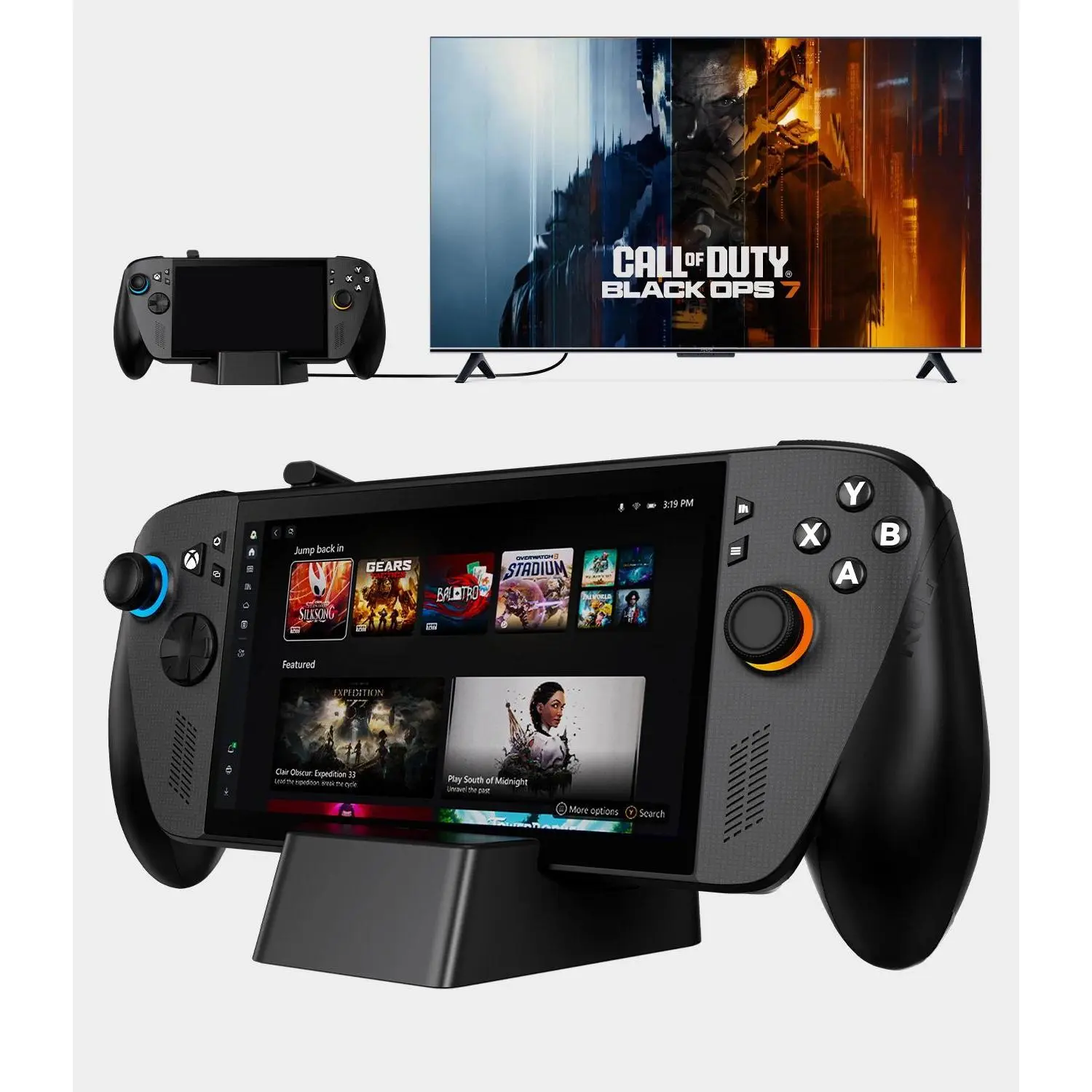 5 in 1 Docking Station for ROG Xbox Ally X(2025)With 4K@144Hz HDMI Adapter/USB-A 3.0 Port/PD 100W/Game Accessories