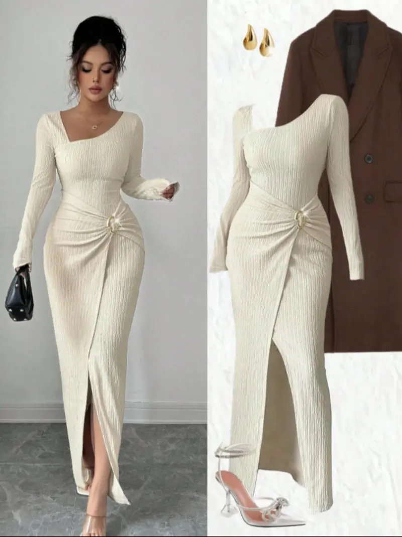 leather lace dress Faux Leather Lace Illusion Midi Dress