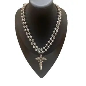 Vmess Character Ball Chain Pendant Necklace