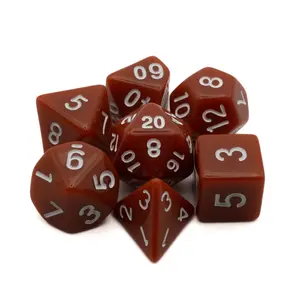 Basic Solid Brown Dice Set