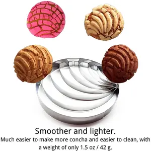 Concha Cutter: Master the art of making Mexico's beloved sweet bread, Conchas, with our specially designed Concha Cutter.Our molds are designed to ensure uniform baking and consistent results