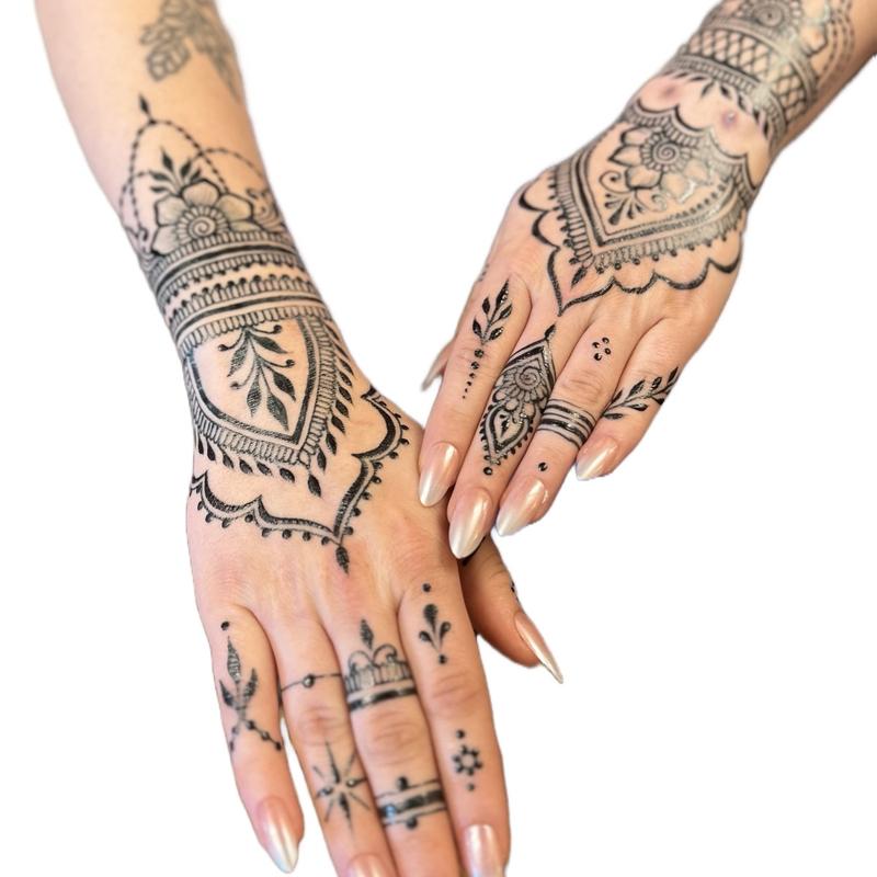 Jagua Gel, Plant Based, Ready to Use, Ultra Dark (Bottles or Cones) Cosmetic Makeup temporary tattoo henna cone