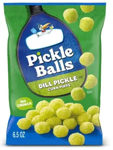 Pickle Balls, Dill Pickle Flavored Corn Puffs, 2 oz.