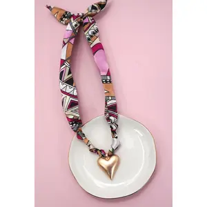 colorful scarf necklace