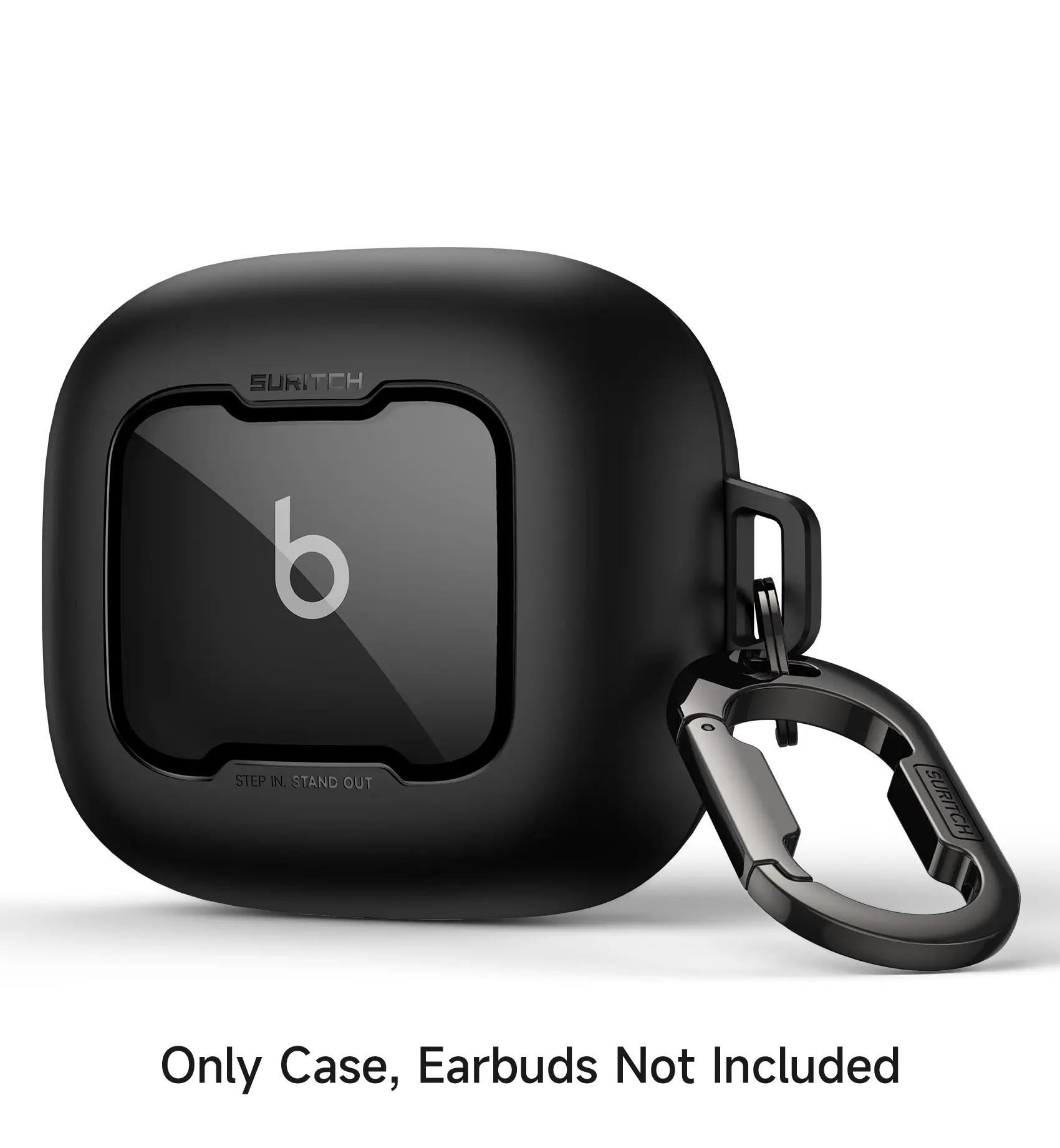 SURITCH for Beats Powerbeats Pro 2 Case Cover, Magnetic Locking Cases for Beats Powerbeats Pro 2 2025, Shockproof Bumper Protective Covers with Carabiner & Keyring & Cleaner Kit【ONLY CESE, NO INCLUDE BUDS]