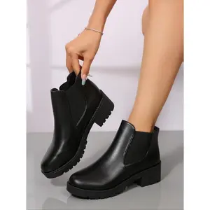 Women's Wellington Boots, Ankle Chelsea Boots, Waterproof Rain Boots, No Heel Design, Perfect for Outdoor Activities(Sheets)