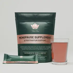 Vita-Fem Menopause Supplement Women's Wellness Lemon Tea Powder for Hot Flashes Libido Vitality Energy Mental Clarity GMP Made USA