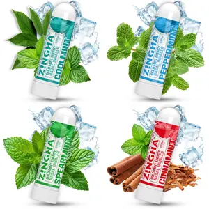 Natural Aromatherapy Nasal Stick – Boost Focus & Enhance Breathing | Portable Sinus Relief & Relaxation Nasal Inhaler Stick | Intake Breathing Essential Oil Blend for Stress and Congestion