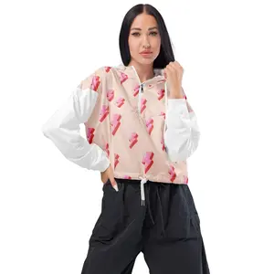 Pink Lightning Women’s cropped windbreaker