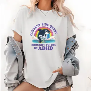 Current Side Quest Brought to You by ADHD ~ Unisex Apparel Printed in the USA!