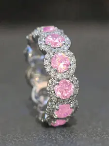 1 PC Glamorous Cubic Zirconia Ring For Women Wedding Engagement Valentine's Day Party Gift Engagement Rings