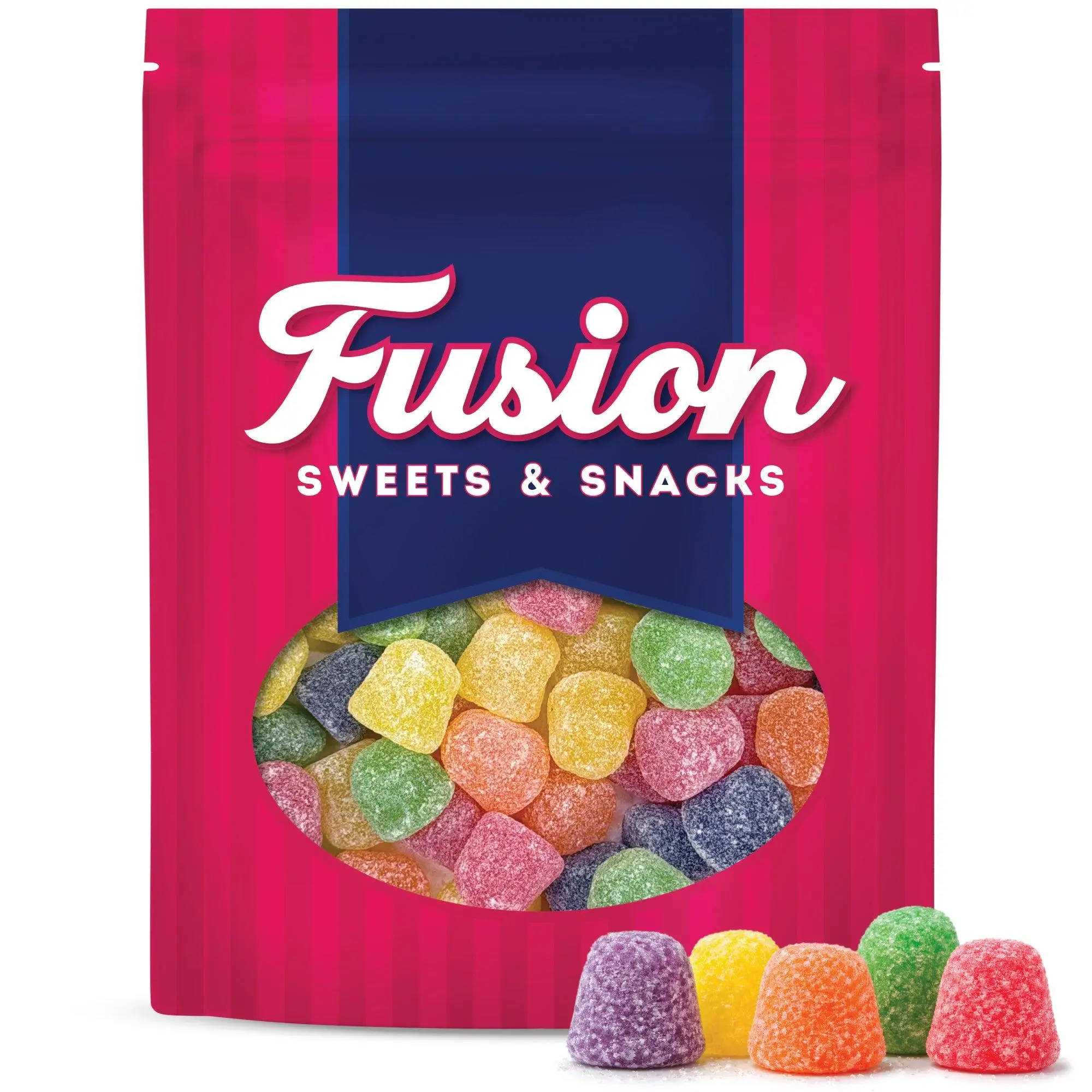 Gum Drops Candy 2 Pound Bulk Bag – Assorted Fruit Flavored Gumdrop Candy for Baking, Snacking & Decorating - Strawberry, Orange, Grape, Lime & Pineapple