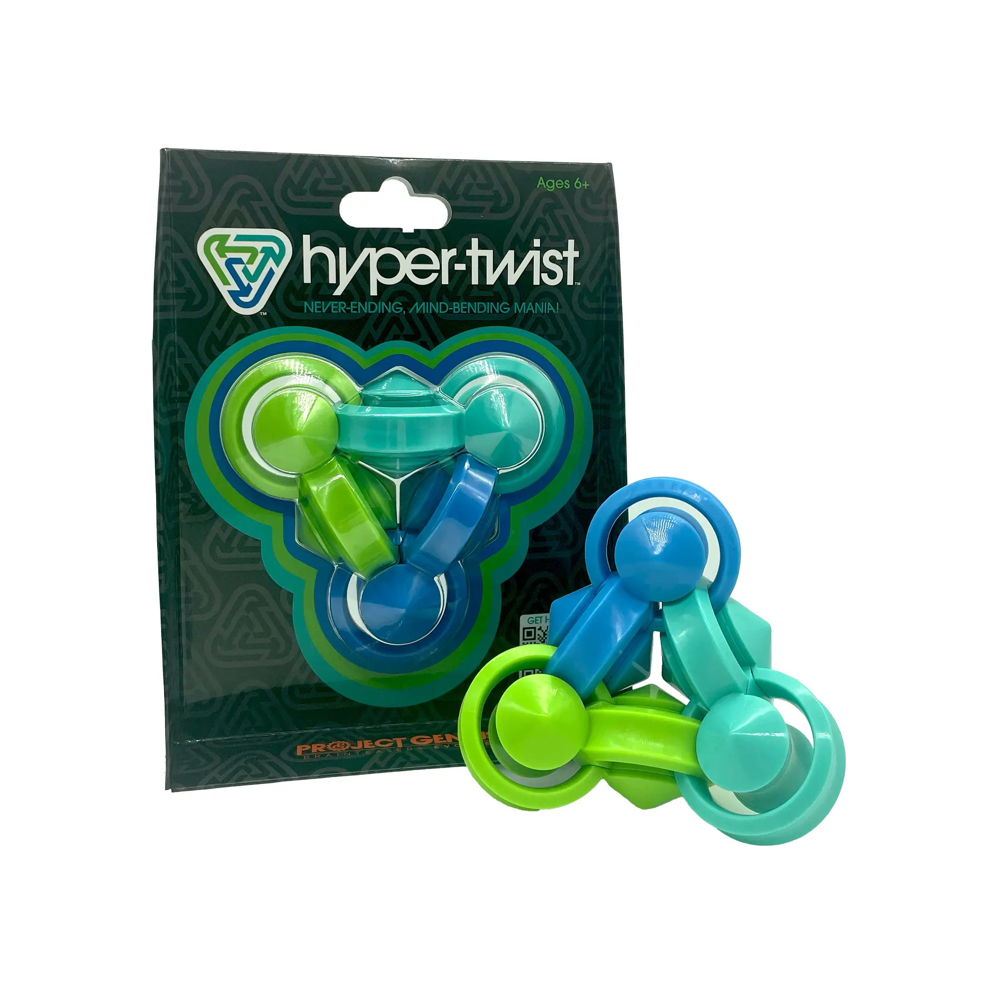 Hyper-Twist –Hypnotic Fidget Toy, Glide The Rings for a Hypnotic Loop That Spins Again and Again, Fidget Spinner, Relaxing