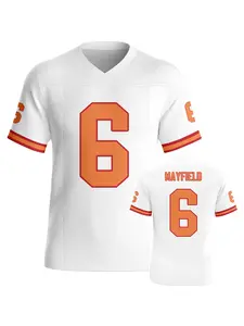 Nfl Football Fan Gear No 6 Jersey, Premium Fabric, Sporty Style, Loose-Fitting, All Seasons, H Type Silhouette