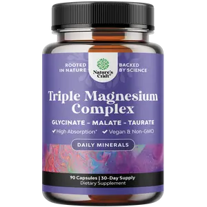 Nature's Craft Triple Magnesium Complex - for Muscles, Energy Support & Heart Health