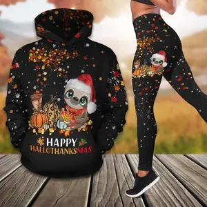 Sloth Hoodie And Legging All Over Printed