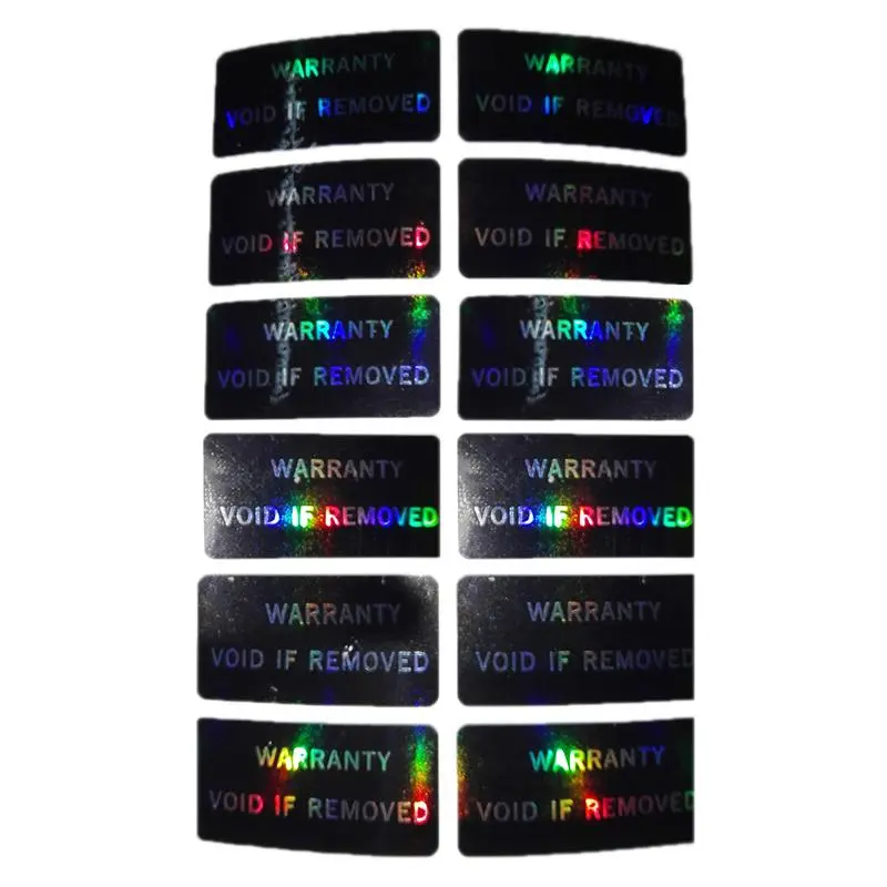 100Pcs Tamper Proof Security Seal Stickers Warranty Void Label Adhesive Paper Protection Decal For Product Packaging