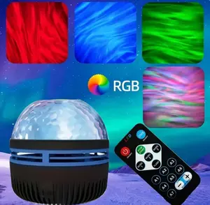 LED Water Pattern Starry Sky Light Remote Control Aurora Projection Light USB Plug-in Magic Ball Stage KTV Hotel Laser Light